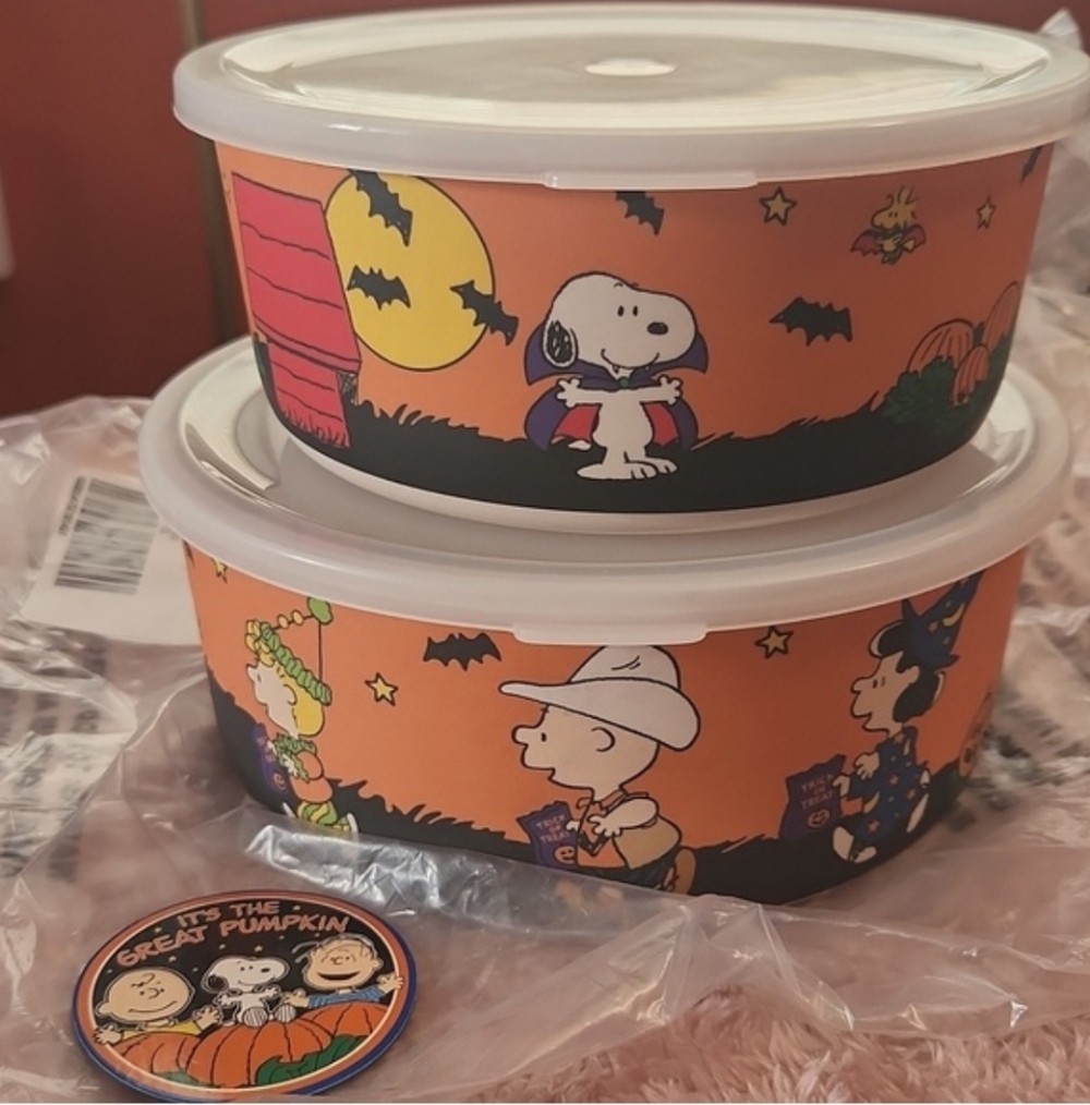 New Peanuts Halloween Nesting Set Snoopy Magnet - Picture 7 of 12